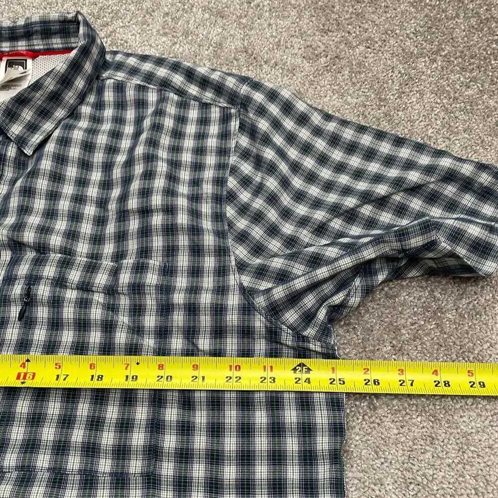 The North Face Plaid Shirt Mens XL Multicolor Short Sleeve Casual Outdoor Top